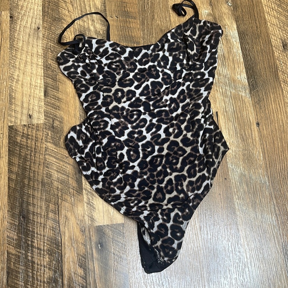 Animal print bodysuit
